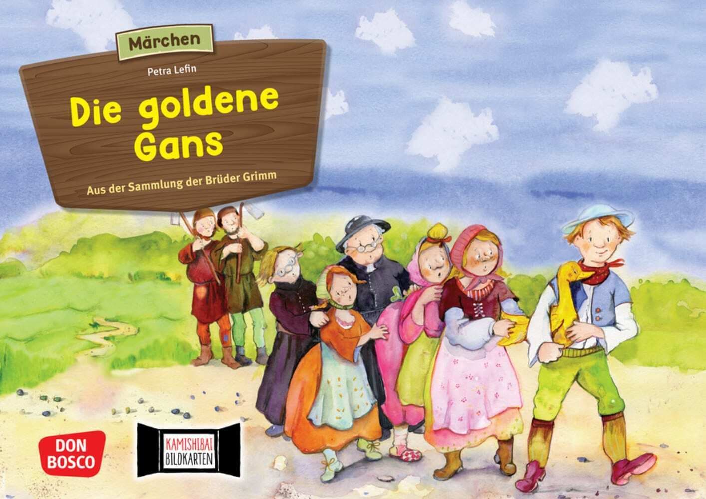 Die goldene Gans. Kamishibai Bildkartenset.