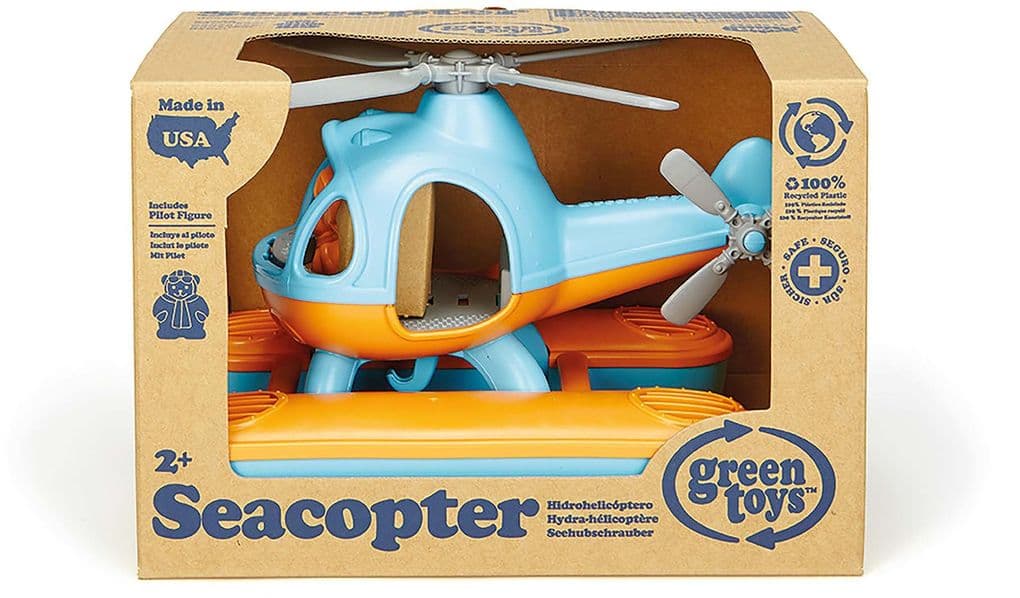 Green Toys - Wasser-Hubschrauber blau/orange