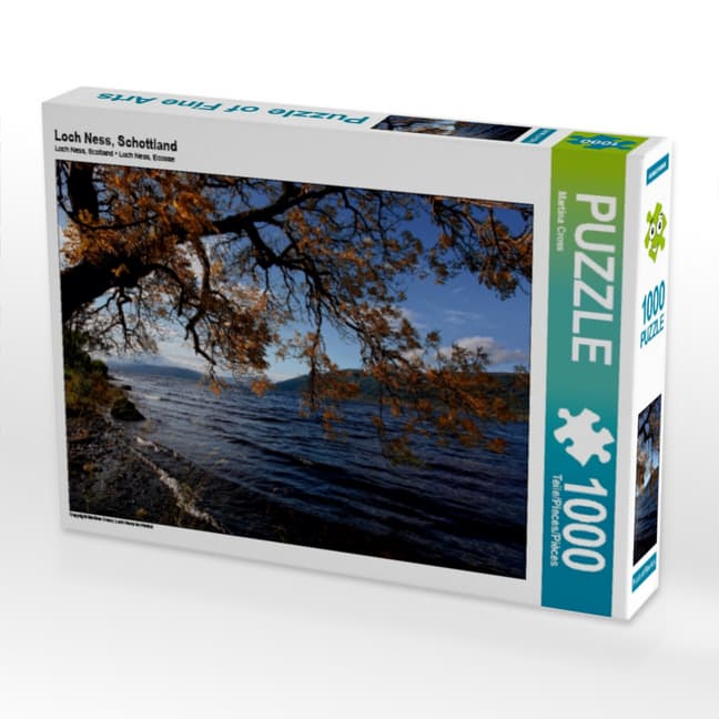 CALVENDO Puzzle Loch Ness, Schottland | 1000 Teile Lege-Größe 64x48cm Foto-Puzzle für glückliche Stunden