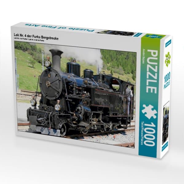 CALVENDO Puzzle Lok Nr. 4 der Furka Bergstrecke | 1000 Teile Lege-Größe 64x48cm Foto-Puzzle für glückliche Stunden