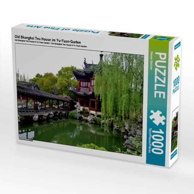CALVENDO Puzzle Old Shanghai Tea House im Yu-Yuan-Garten | 1000 Teile Lege-Größe 64x48cm Foto-Puzzle für glückliche Stunden
