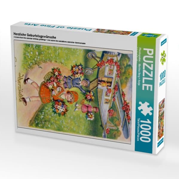 CALVENDO Puzzle Herzliche Geburtstagswünsche | 1000 Teile Lege-Größe 64x48cm Foto-Puzzle für glückliche Stunden