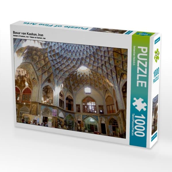 CALVENDO Puzzle Basar von Kashan, Iran | 1000 Teile Lege-Größe 64x48cm Foto-Puzzle für glückliche Stunden