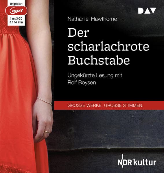 Der scharlachrote Buchstabe,1 Audio-CD, 1 MP3