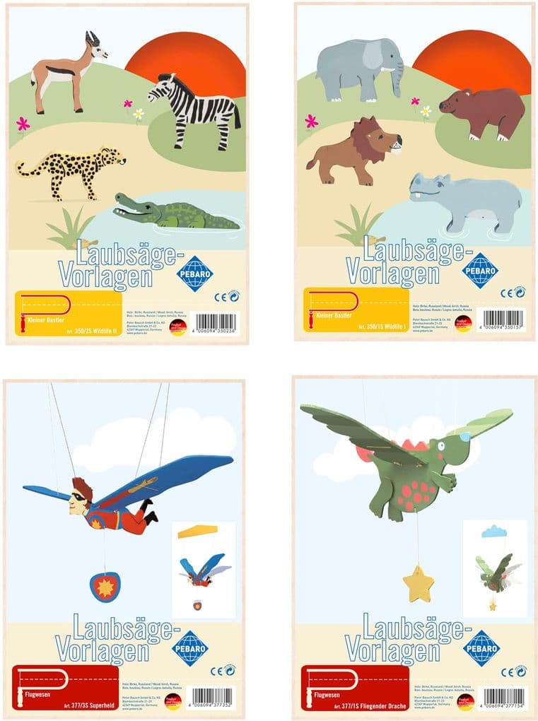 Pebaro - Laubsägen Vorlagen - Fliegender Drache