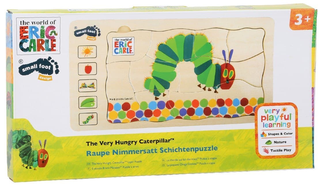 Raupe Nimmersatt Schichtenpuzzle