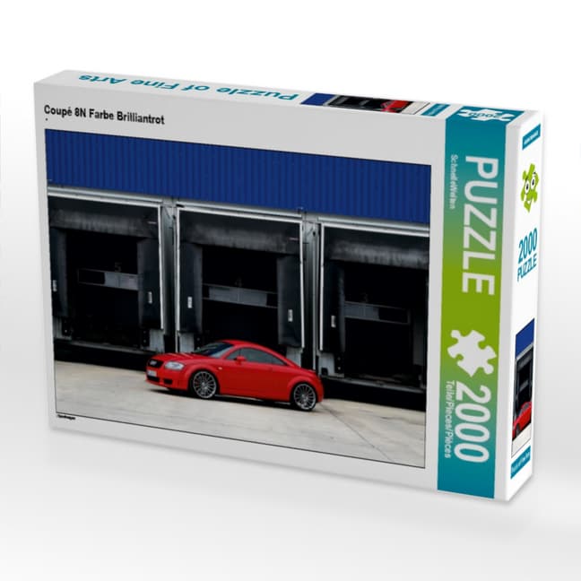 Coupé 8N Farbe Brilliantrot (Puzzle)