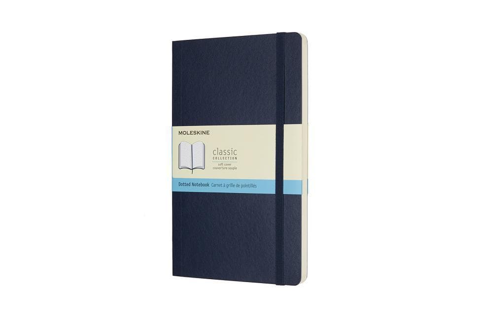 Moleskine Notizbuch Large/A5, Punktraster, Soft Cover, Saphir