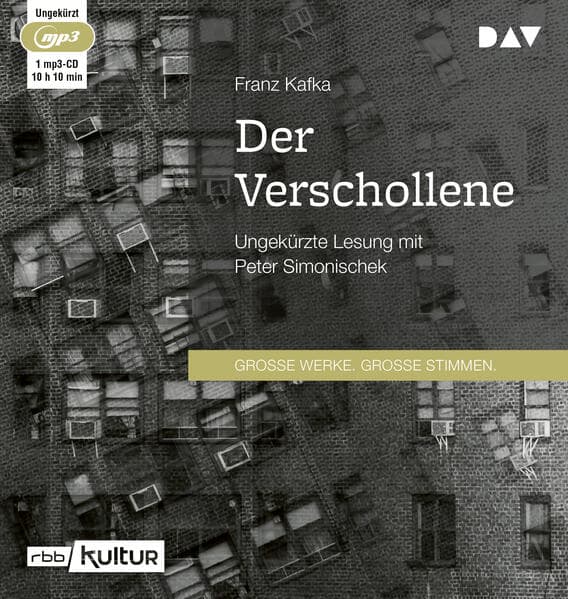 Der Verschollene,1 Audio-CD, 1 MP3
