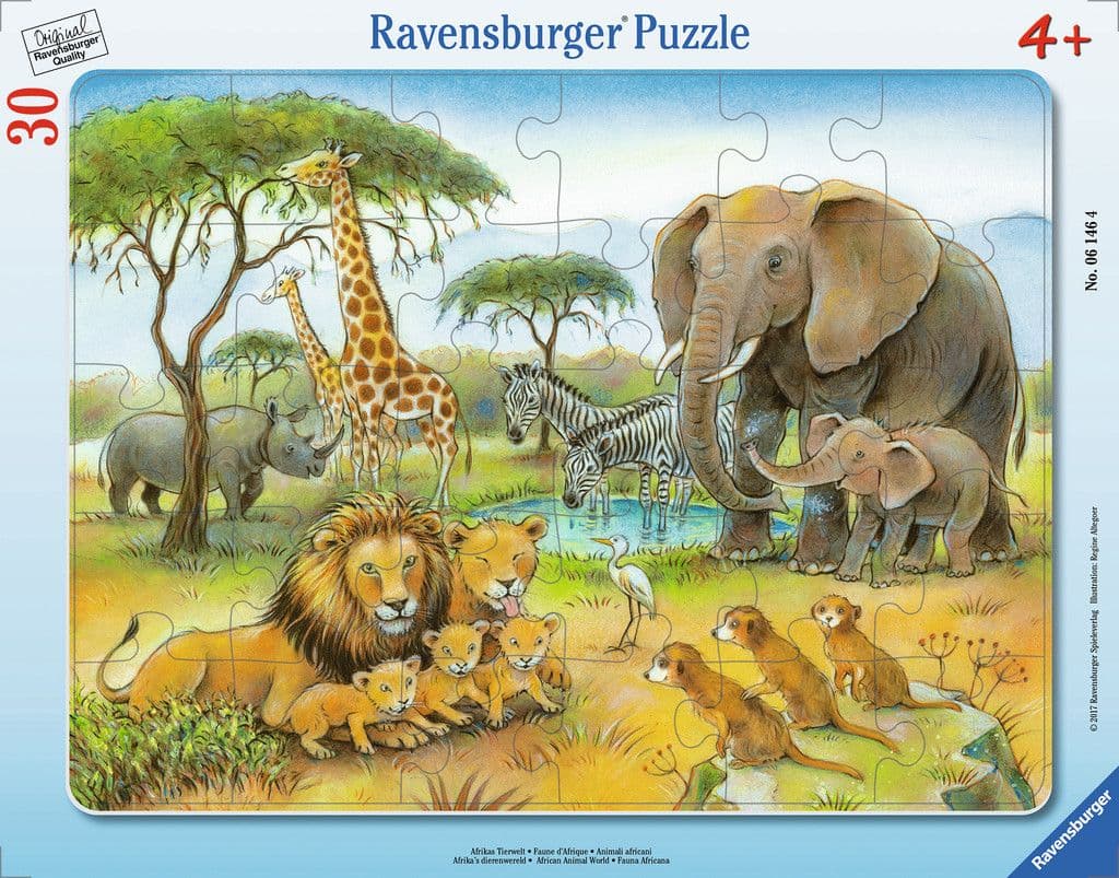 Afrikas Tierwelt. Kinderpuzzle 30 Teile