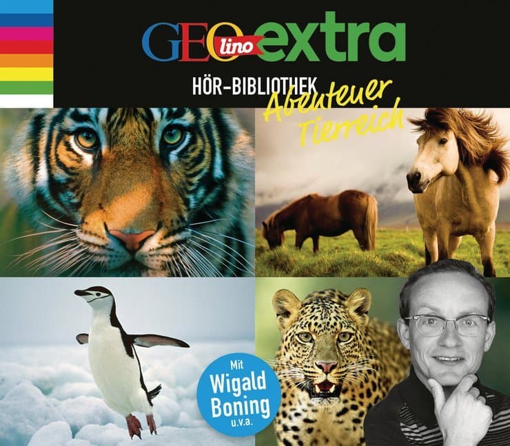 GEOlino extra Hör-Bibliothek - Abenteuer Tierreich,4 Audio-CDs