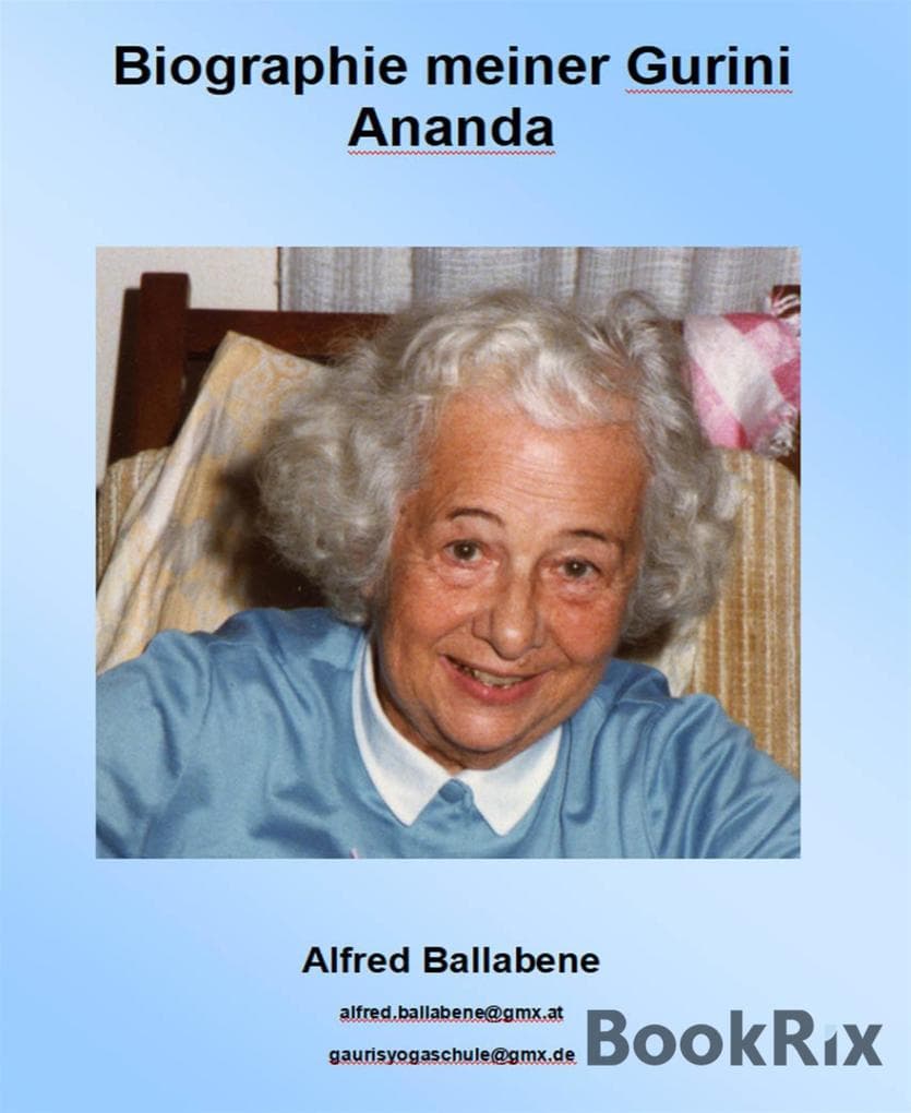 Biographie meiner Gurini Ananda