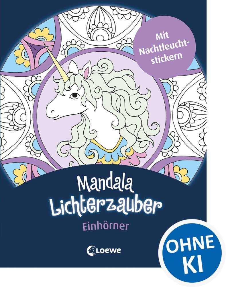 Mandala-Lichterzauber - Einhörner