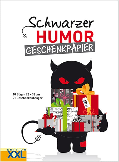 Schwarzer Humor - Geschenkpapier-Set