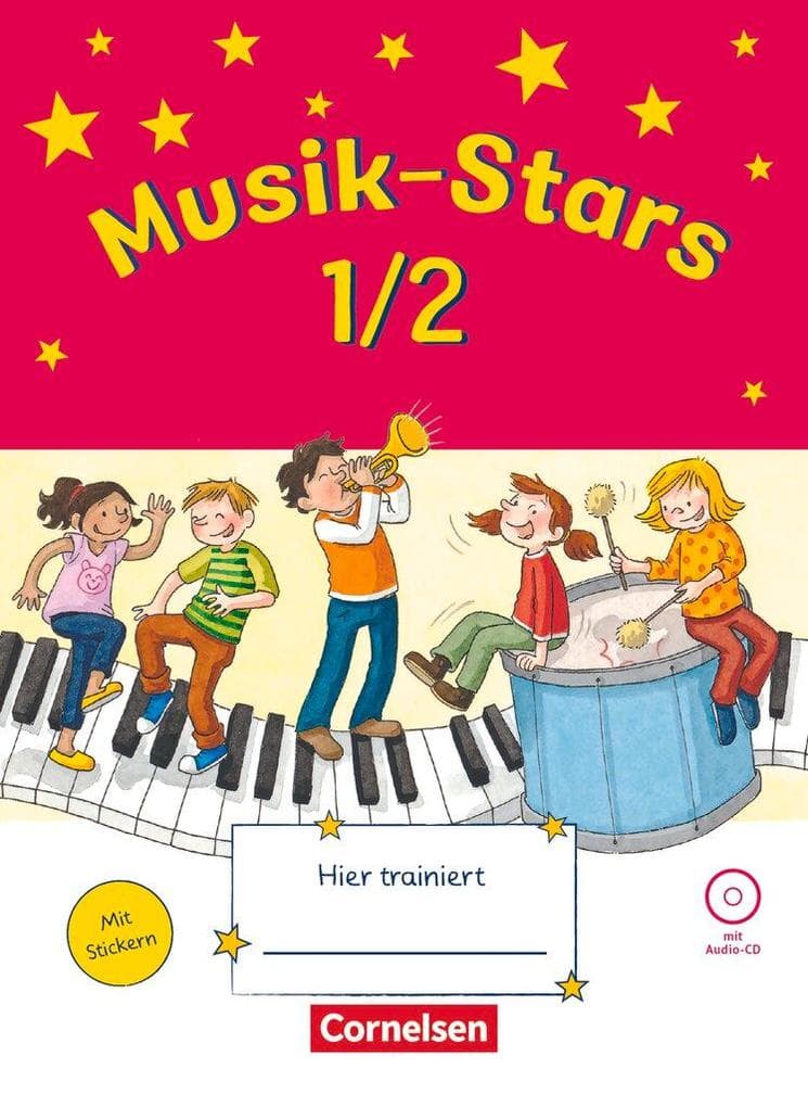 Musik-Stars - Grundwissen 1./2. Schuljahr - Übungsheft mit Lösungen und Audio-CD