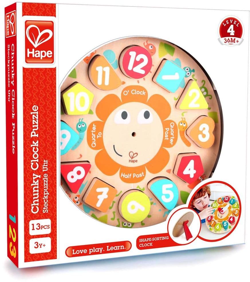 Steckpuzzle Uhr / 13 Teile