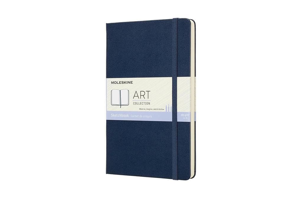 Moleskine Skizzenbuch, Large/A5, 165G-Papier, Hard Cover, Saphir
