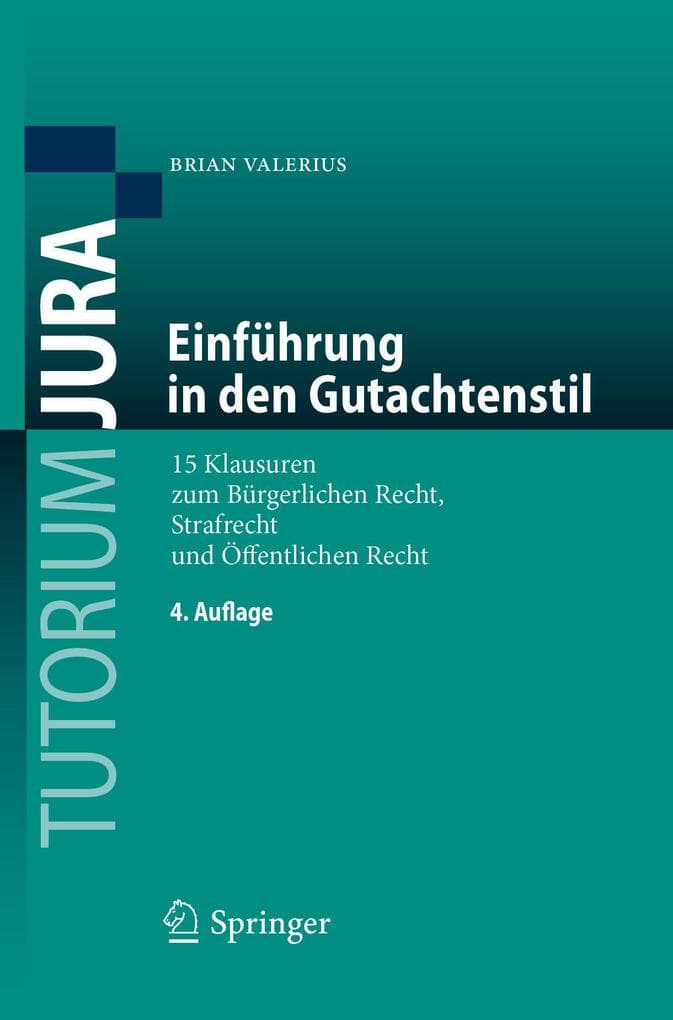 Einführung in den Gutachtenstil