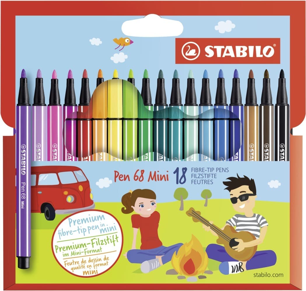 STABILO Filzstifte Pen 68 Mini 18er Set