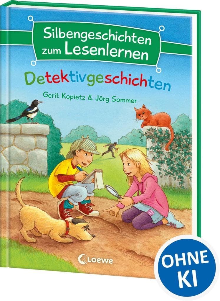 Silbengeschichten zum Lesenlernen - Detektivgeschichten