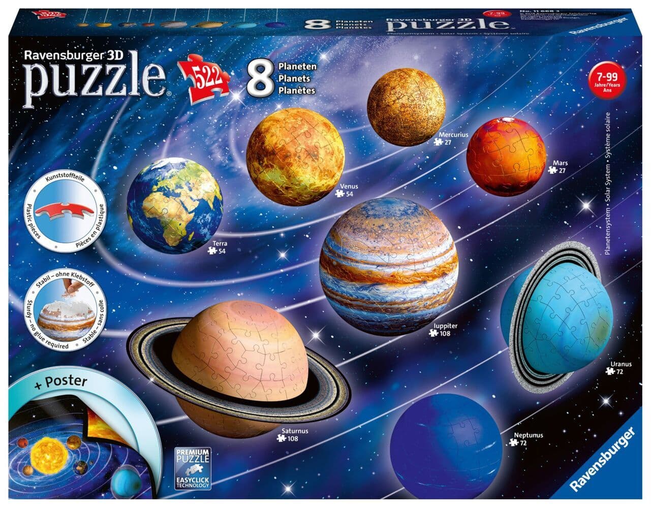 Ravensburger - Planetensystem, 540 Teile