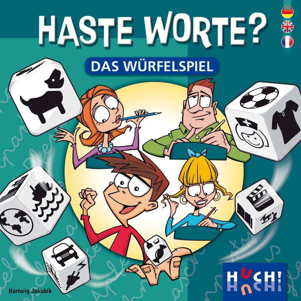 Haste Worte Würfelspiel