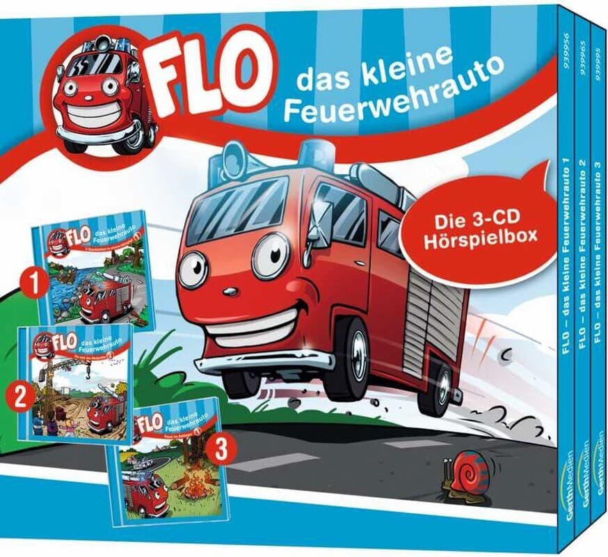 Flo - das kleine Feuerwehrauto - Die 3-CD Hörspielbox 1,Audio-CD