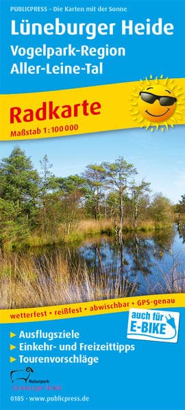 Lüneburger Heide - Vogelpark-Region, Aller-Leine-Tal 1:100 000