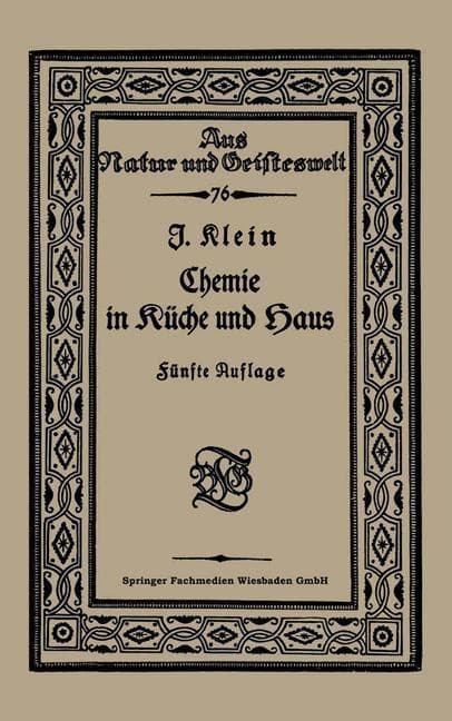 Chemie in Küche und Haus