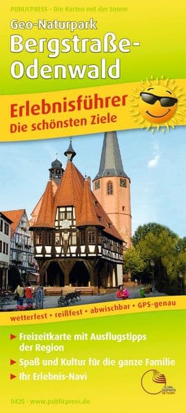 Publicpress Erlebnisführer Geo-Naturpark Bergstraße-Odenwald 1:120.000