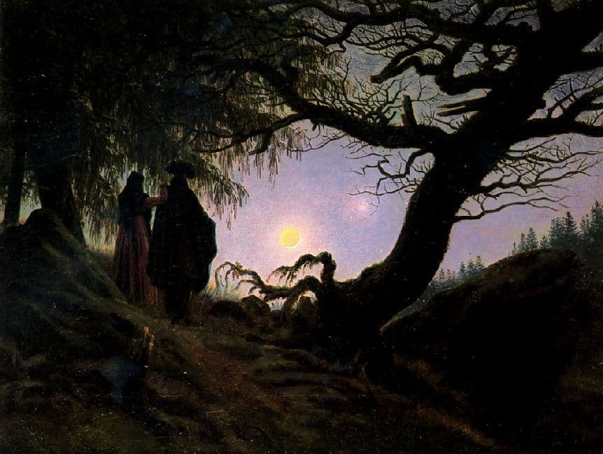 Lais Puzzle - Caspar David Friedrich - Mann und Frau den Mond betrachtend - 1000 Teile