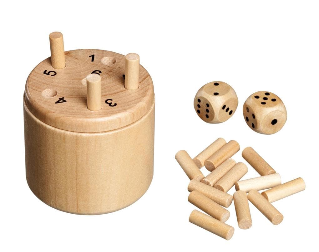 Philos 6337 - Würfelfass, klein, Logikspiel, Geschicklichkeitsspiel, Familienspiel