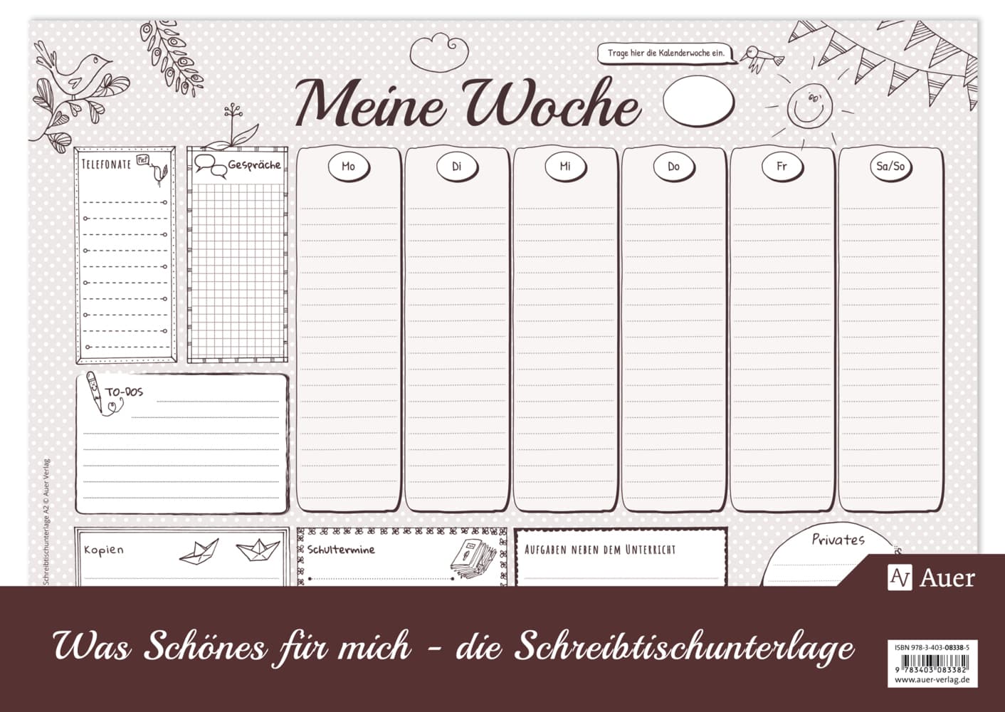 Was Schönes für mich - Schreibtischunterlage A2