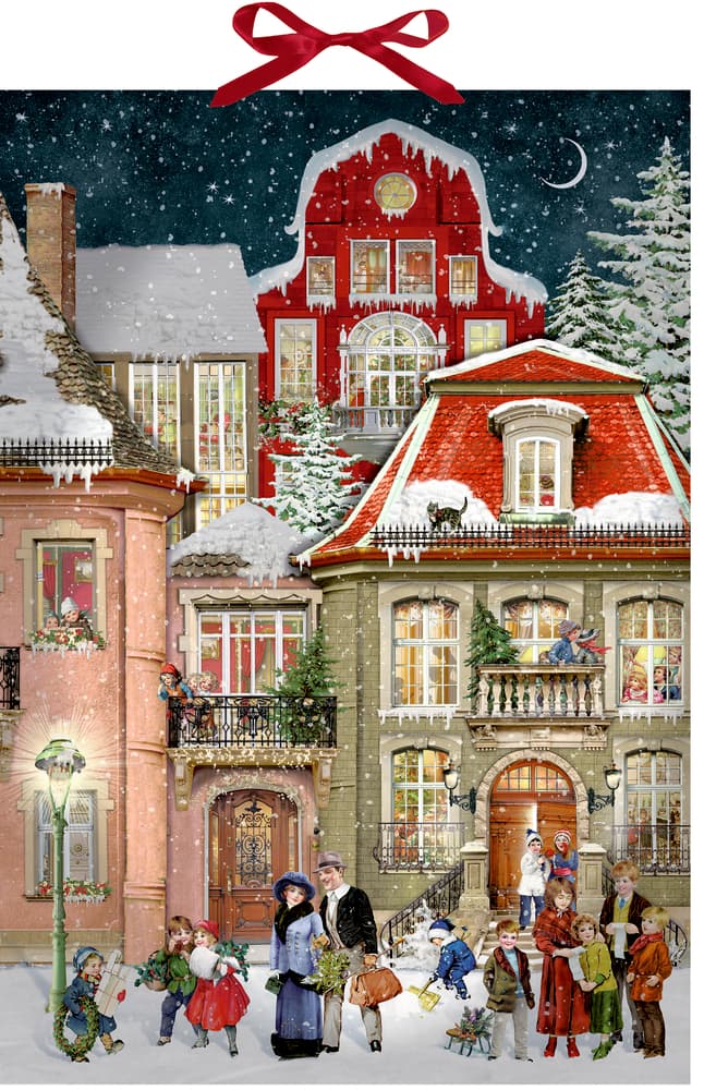 Wand-Adventskalender - In der Weihnachtsgasse