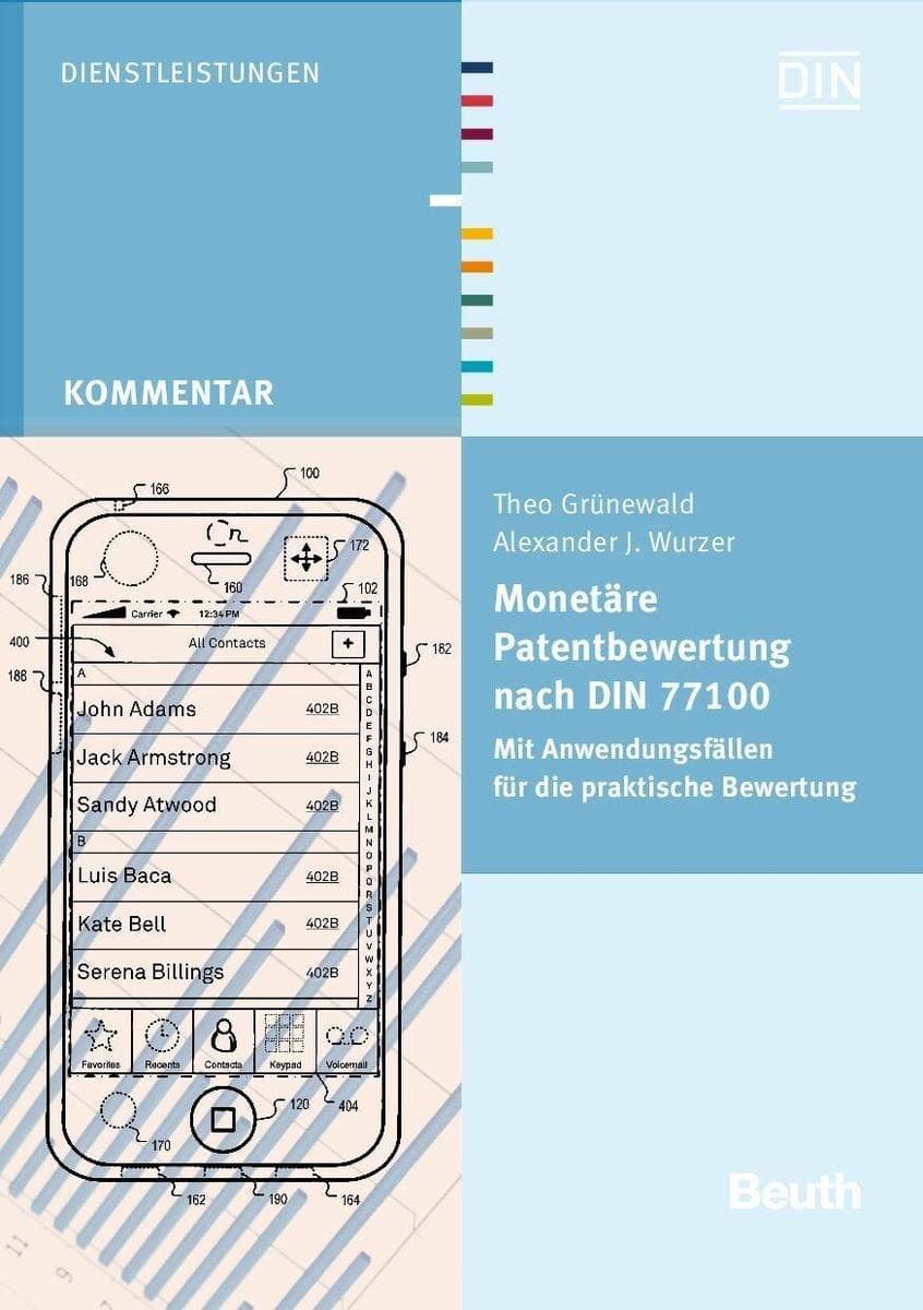 Monetäre Patentbewertung nach DIN 77100