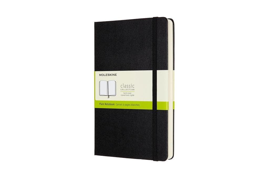 Moleskine Notizbuch Large/A5, Blanko, Erweiterte Seitenanzahl, Schwarz