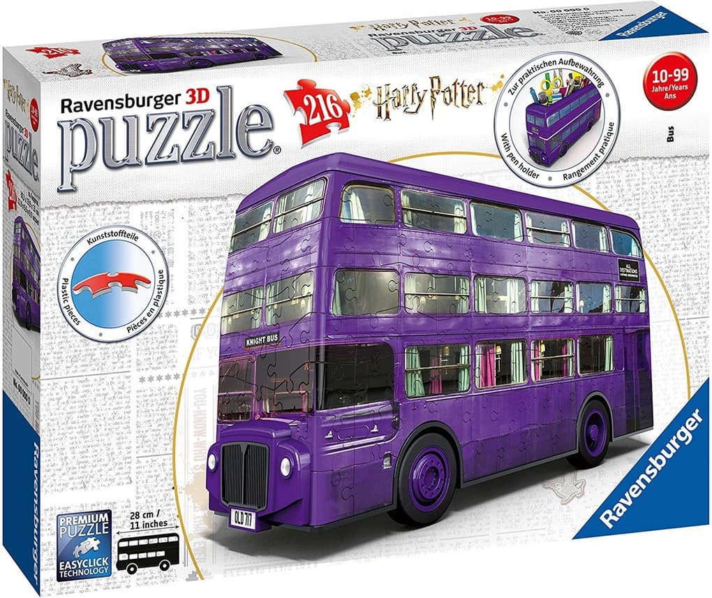 Ravensburger 3D Puzzle Knight Bus Harry Potter 11158 - Der Fahrende Ritter als 3D Puzzle Fahrzeug