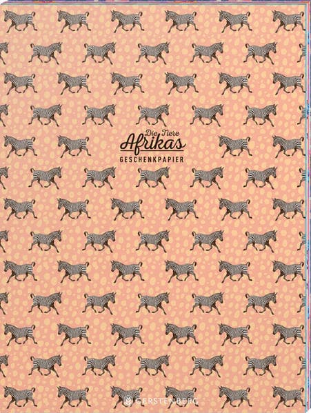 Die Tiere Afrikas Geschenkpapier-Heft Motiv Zebra