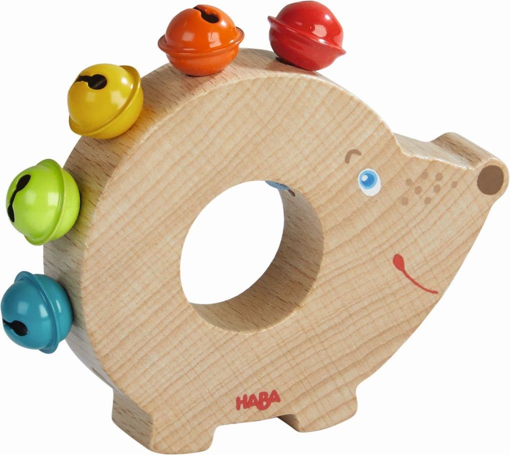 HABA 304821 - Klangtier Igel, Greifling, Holz