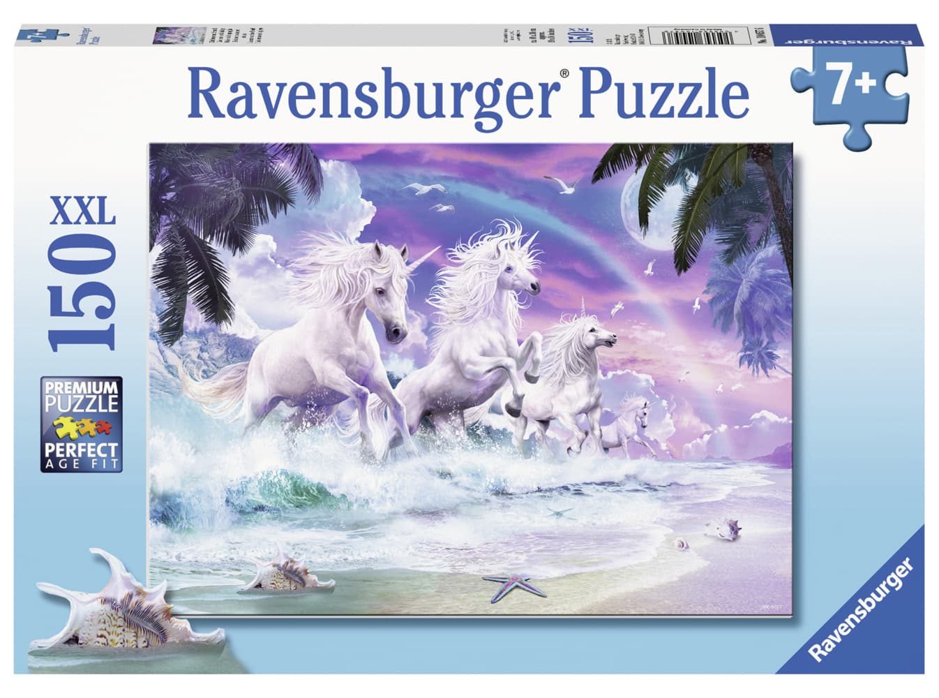 Einhörner am Strand. Puzzle 150 Teile XXL