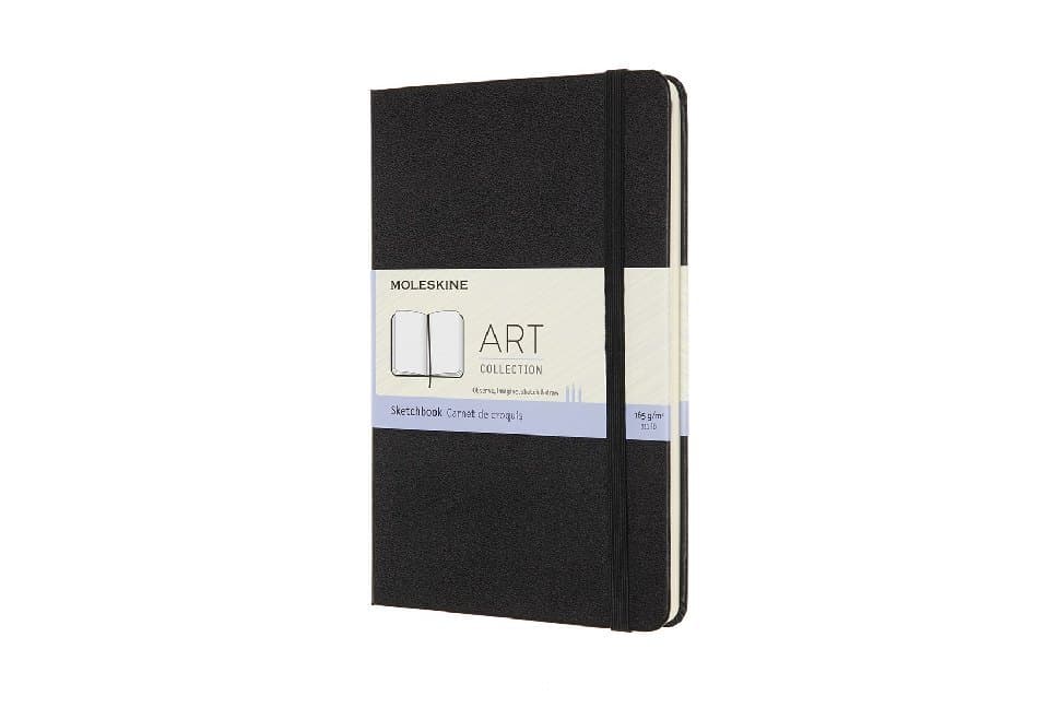 Moleskine Skizzenbuch Medium, 165G-Papier, Hard Cover, Schwarz