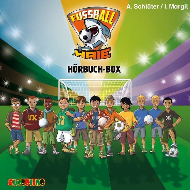 Fußball-Haie Hörbuch-Box,5 Audio-CD