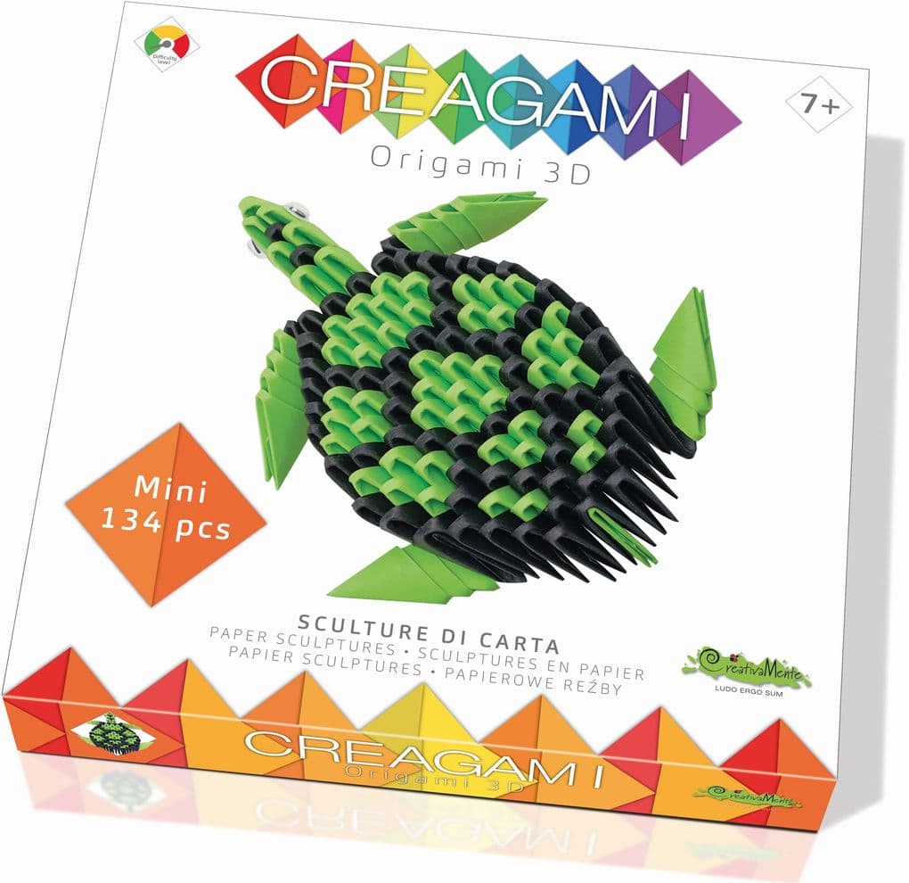 CREAGAMI - Origami 3D Schildkröte 134 Teile
