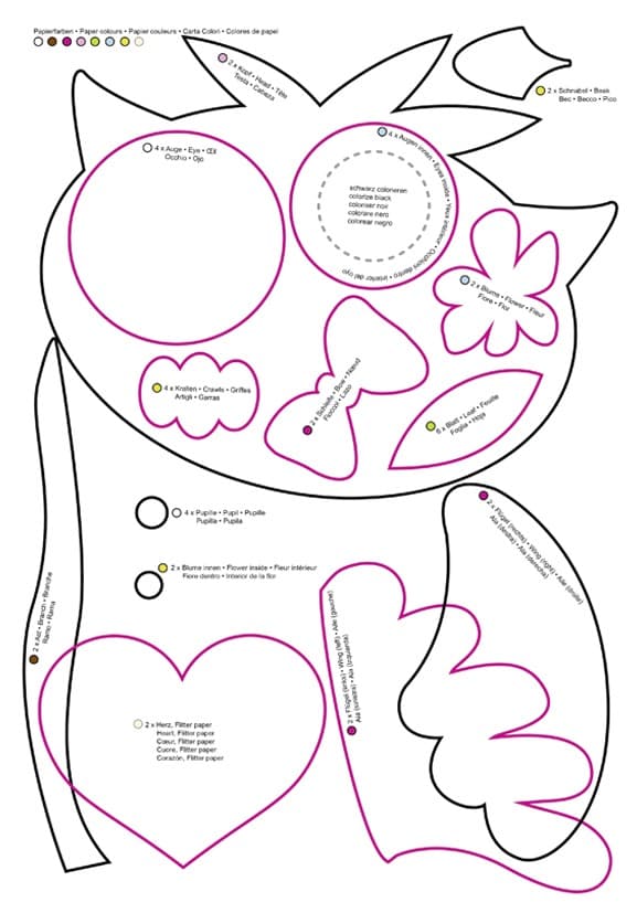 URSUS Laternenzeit Laternen-Bastelset rund Eule 3