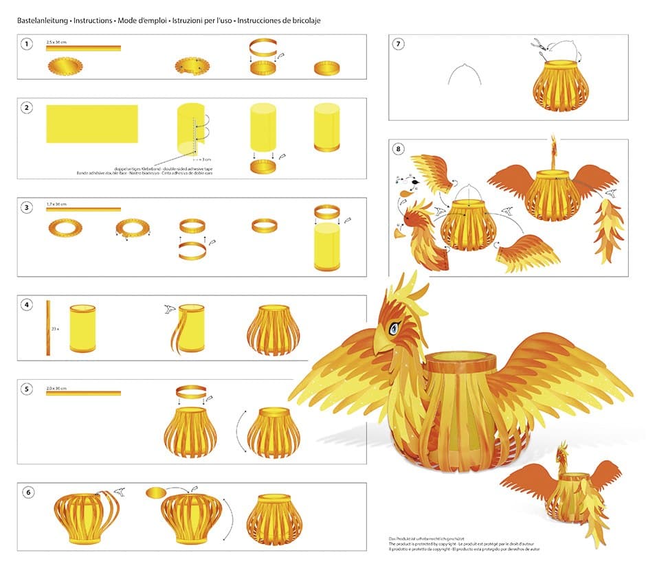 URSUS Laternenzeit Laternen-Bastelset Phönix