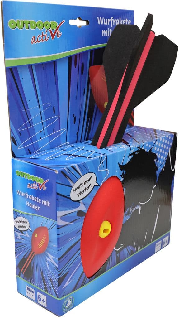 Outdoor active Wurfrakete mit Heuler, Länge 30 cm