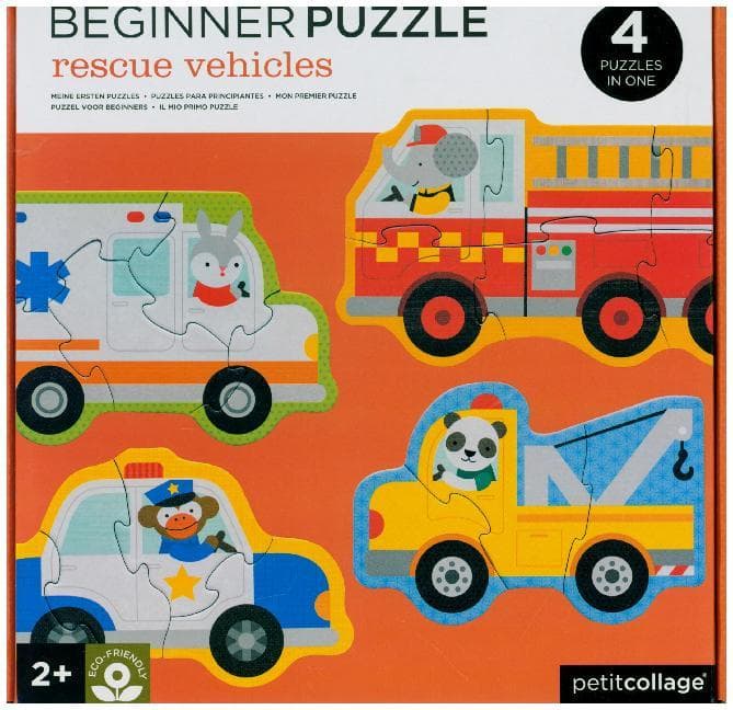 Petit Collage - Beginner Puzzle Rettungsf. 3/4/5/6 Teile