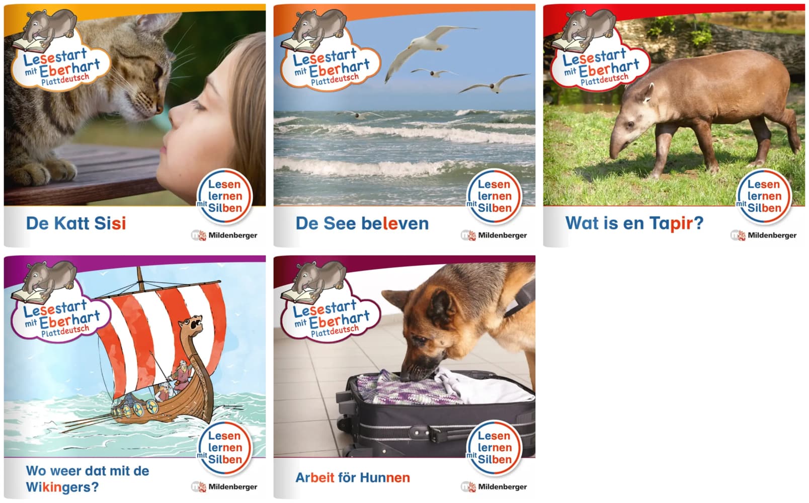 Paket - Lesestart mit Eberhart Plattdeutsch - Komplettbezug, 5 Teile