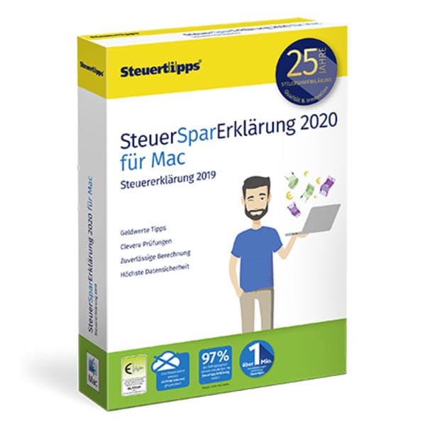 SteuerSparErklärung 2020 Mac, 1 CD-ROM