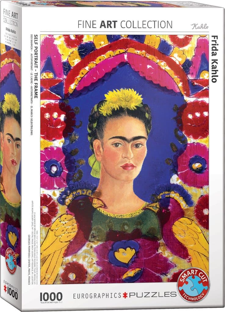 Selbstbildnis - der Rahmen von Frida Kahlo 1000 Teile